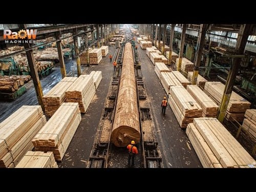 How Logs Become Lumber: Inside America’s Mills Producing Laminated Veneer Lumber LVL & Mass Timber