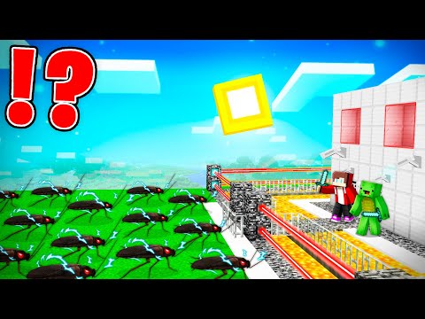 OVERPOWERED COCKROACHES vs Security House in Minecraft - Maizen JJ and Mikey