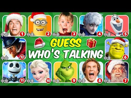 Guess The CHRISTMAS MOVIE Character by Their Voice 🎅🎄 Home Alone, The Grinch, Elsa, Elf and More!