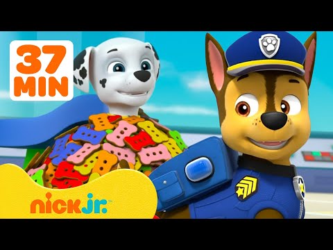 PAW Patrol's Silliest Rescues! w/ Chase & Marshall 😂 37 Minute Compilation | Nick Jr.