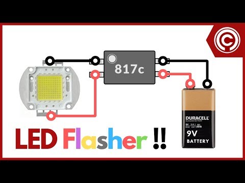 12V LED Flasher Circuit