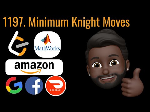 Leetcode 1197 | Minimum Knight Moves (Solution Explained) | Asked by Mathworks, DoorDash, & Amazon