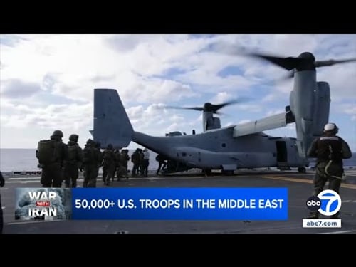 More than 50,000 US troops in Middle East as Trump considers ground invasion