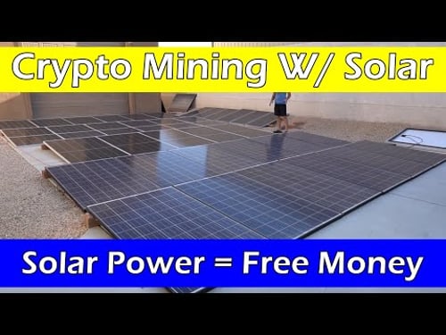 Solar Powered Crypto Mining: Making free money with sunshine!