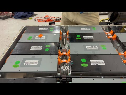 2019 MG ZS EV battery disassembly.