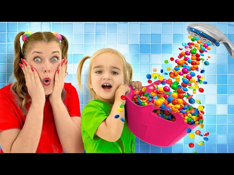 Uma aventura de chuva de doces com Alice