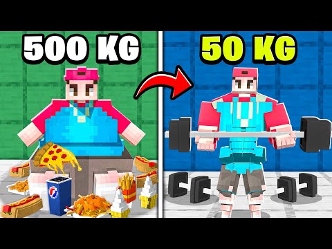 FETT zu MUSKELN UPGRADEN in Minecraft!