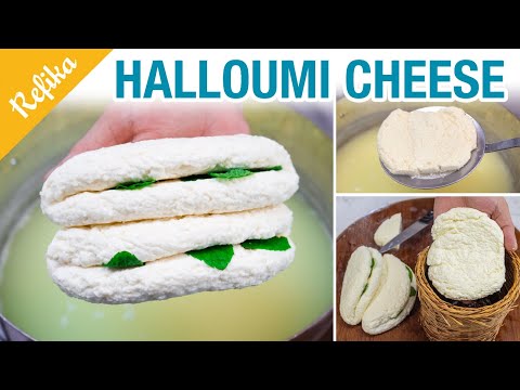 My Childhood CHEESE Recipe! 😍 How to Make Halloumi At Home?