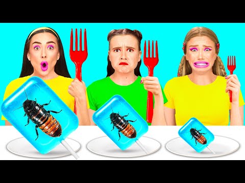 Big, Medium and Small Plate Challenge | Awesome Culinary Recipes by Fun Challenge