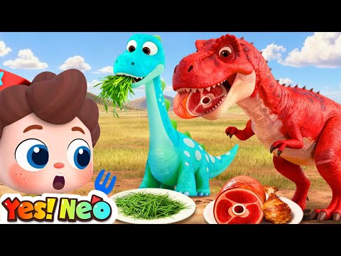 Let's Eat with Dinosaurs, Baby | Learn Dinosaurs | Good Habit | Nursery Rhyme & Kids Song | Yes! Neo