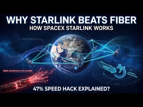 Why Starlink is 47% Faster Than Fiber (The Physics Explained)