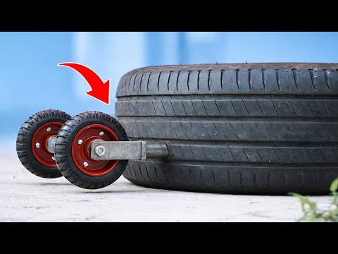 Attach Casters to a Tire and See What Most People Could Never Imagine!