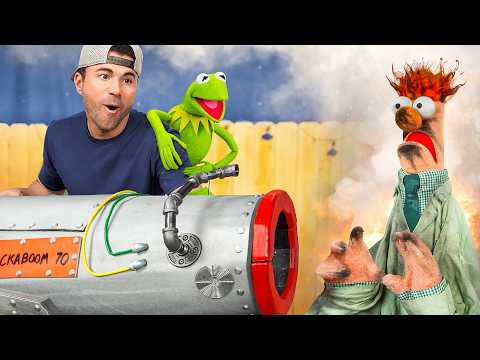 Air Cannon Destruction w/ The Muppets!