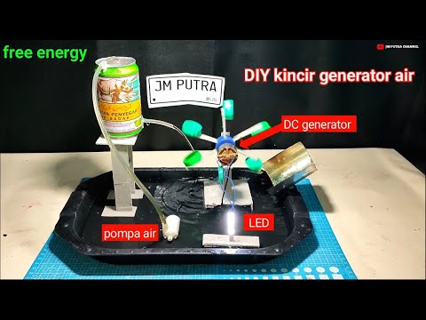 MAKING INDEPENDENT ELECTRICITY FROM A WATER WHEELS