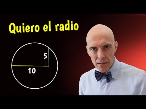 Casi nadie sabe cómo hallar el radio🧐