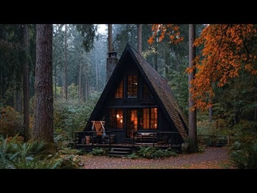 Step By Step | I Crafting A Modern Triangle Cabin In Nature. Start To Finish.