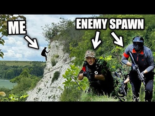 Airsoft Sniper Climbs a Cliff and Destroys EVERYONE 🐐 (30 meters high)