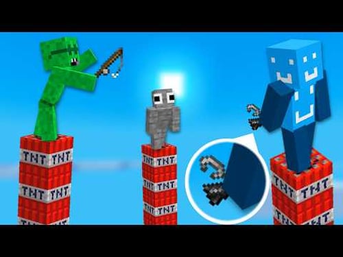 TNT Pillars in Minecraft is actually crazy...