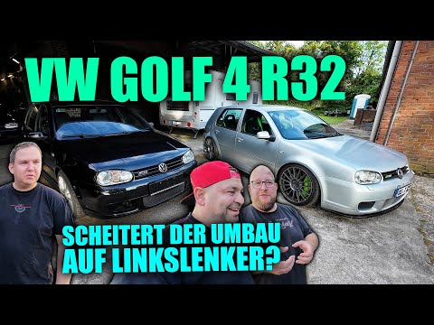 More difficult than expected! - Will the left-hand drive conversion fail? - VW Golf 4 R32 Japan I...