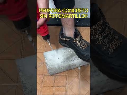 ¿Taladro de $800 vs CONCRETO? 😱 #herramientas #emtop #diy #unboxing