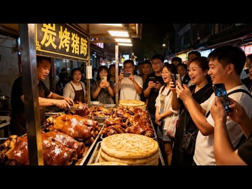 中国南方最受欢迎的夜市合集,超过50种街头美食,每种都让人无法抗拒!感受中华夜市文化的多样魅力!一口爆汁的大肉水饺,软糯脱骨的炭烤猪蹄,金黄焦脆的香煎豆腐,咸香多汁的牛肉饼,风味独特的秘制猪血肠。