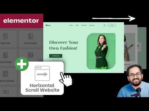 Elementor - Smooth Horizontal Scroll (NO PLUGIN)