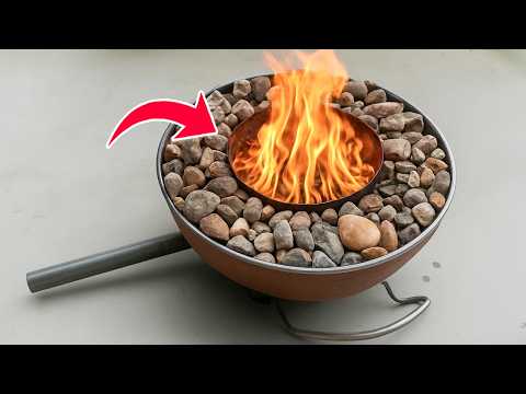 No Gas, No Wood 😱!! This DIY Stone Stove Gives FREE Heat All Winter! 🔥❄️