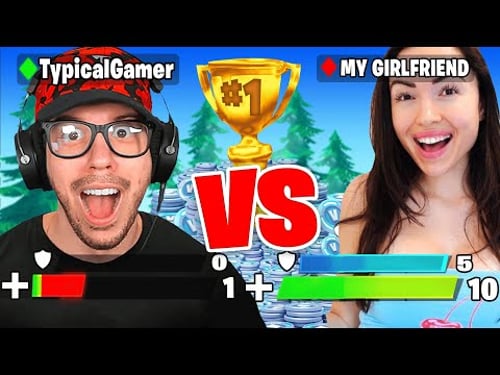 I 1v1 My Girlfriend For 100,000 V-Bucks! (Fortnite)