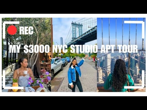 My $3000 NYC Studio Apartment Tour | 500 sqft