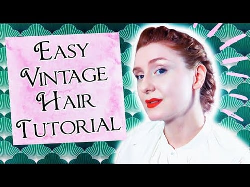 How to Style a 1930's / 1940's Updo // Easy Vintage Hairstyle Tutorial