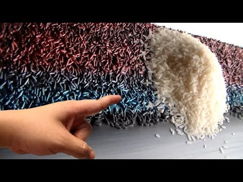 Abstract Painting with Rice
