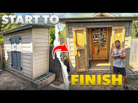 How I Built A Shed To Organize All My Junk Full Build