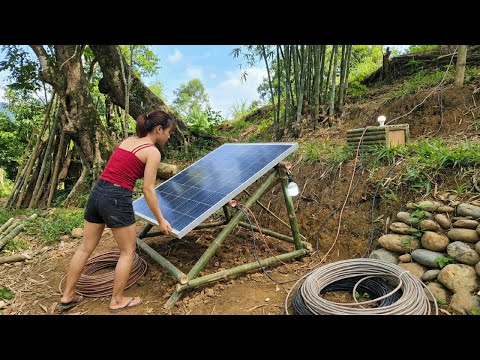 Building A Solar Energy System To Provide Free Electricity Behind The House