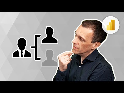 Managing hierarchical organizations in Power BI security roles