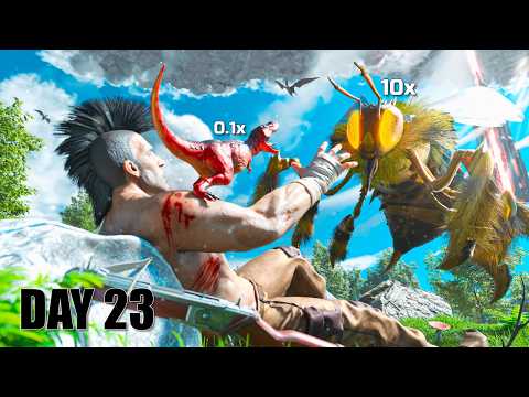 ARK 100 Days, But Dino Sizes and Stats are Random…