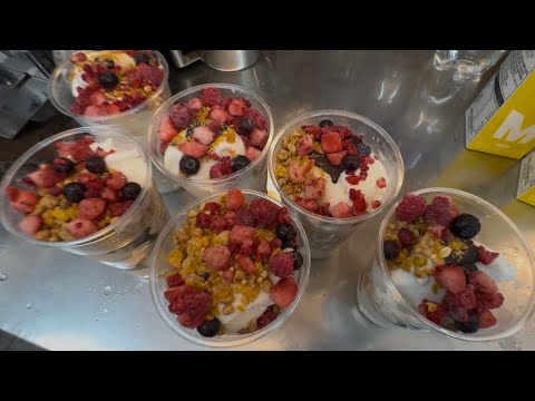 요거젤라또 지옥... / 메가커피 알바 브이로그