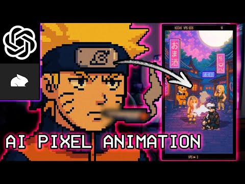Making AI PIXEL ANIMATIONS using ChatGPT 4o & PIKA!