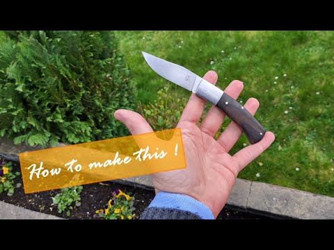 How to make a folding knife with bolsters