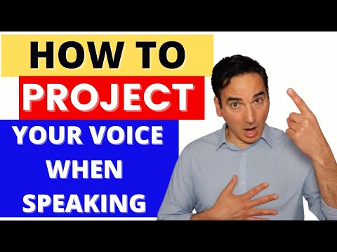 How to project your speaking voice | Techniques to speak from diaphragm & Vocal Projection