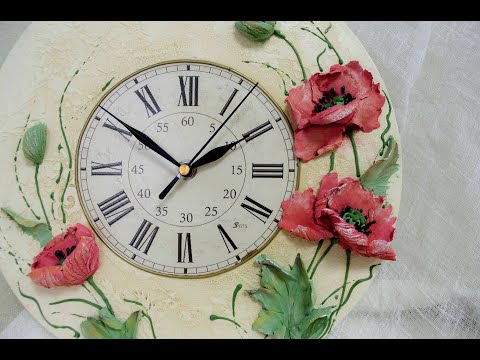 Скульптурная живопись мастер класс. Маки.