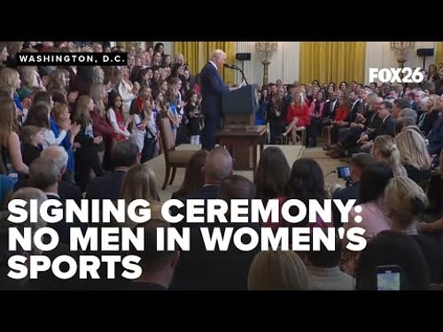 Signing ceremony for the No Men in Women's Sports Executive Order