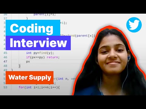 Software Engineering Mock Interview: Minimum Cost to Supply Water to a Village (with Twitter SWE)