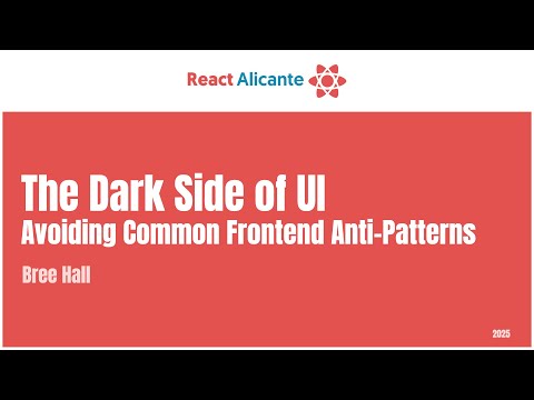 2025 10 04 21 BREE HALL CONGRESO REACT ALICANTE The international React js conference in Spain