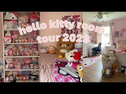 my pink hello kitty room tour! (summer 2023)