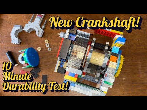 Crankshaft for Life-sized LEGO Vacuum Engine pt. 2: Ten Minute Run!