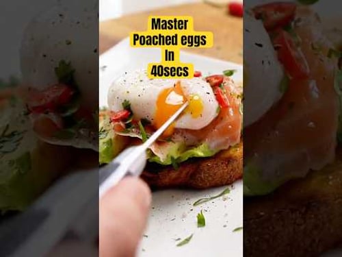 Poached Eggs Finally Work With This Method #shorts #cooking