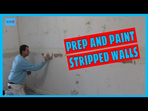 Prepare and paint after wallpaper removal.