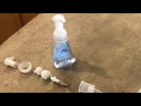 WHAT’S inside a foaming soap dispenser