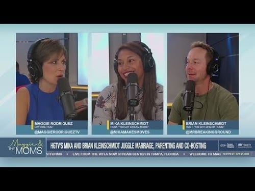 HGTV's Mika and Brian Kleinschmidt juggle marriage, parenting and co-hosting | Maggie and the Moms