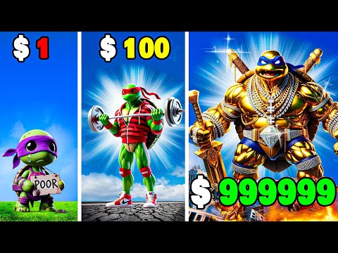 $1 to $1,000,000 TEENAGE MUTANT NINJA TURTLES in GTA 5